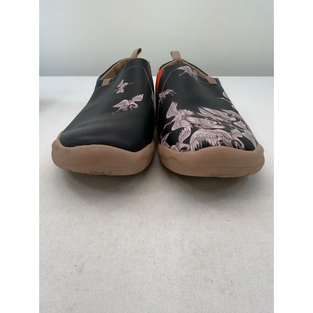 UIN Toledo Cranes Slip On Shoes Men’s Size 10 Wearable Art Comfort Loafers